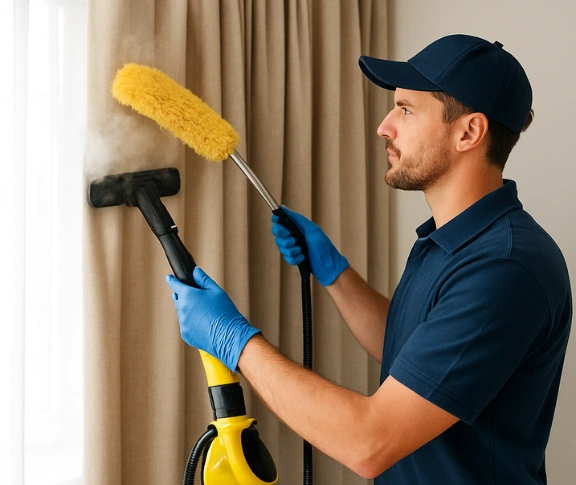 Trusted residential curtain cleaning technician Matty Curtain Cleaning lalor-vic QLD