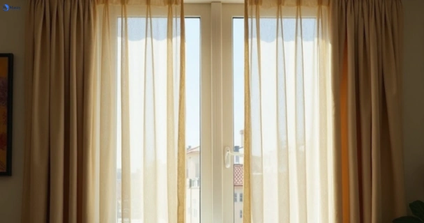 Dull dusty drapes in lalor-vic before professional cleaning